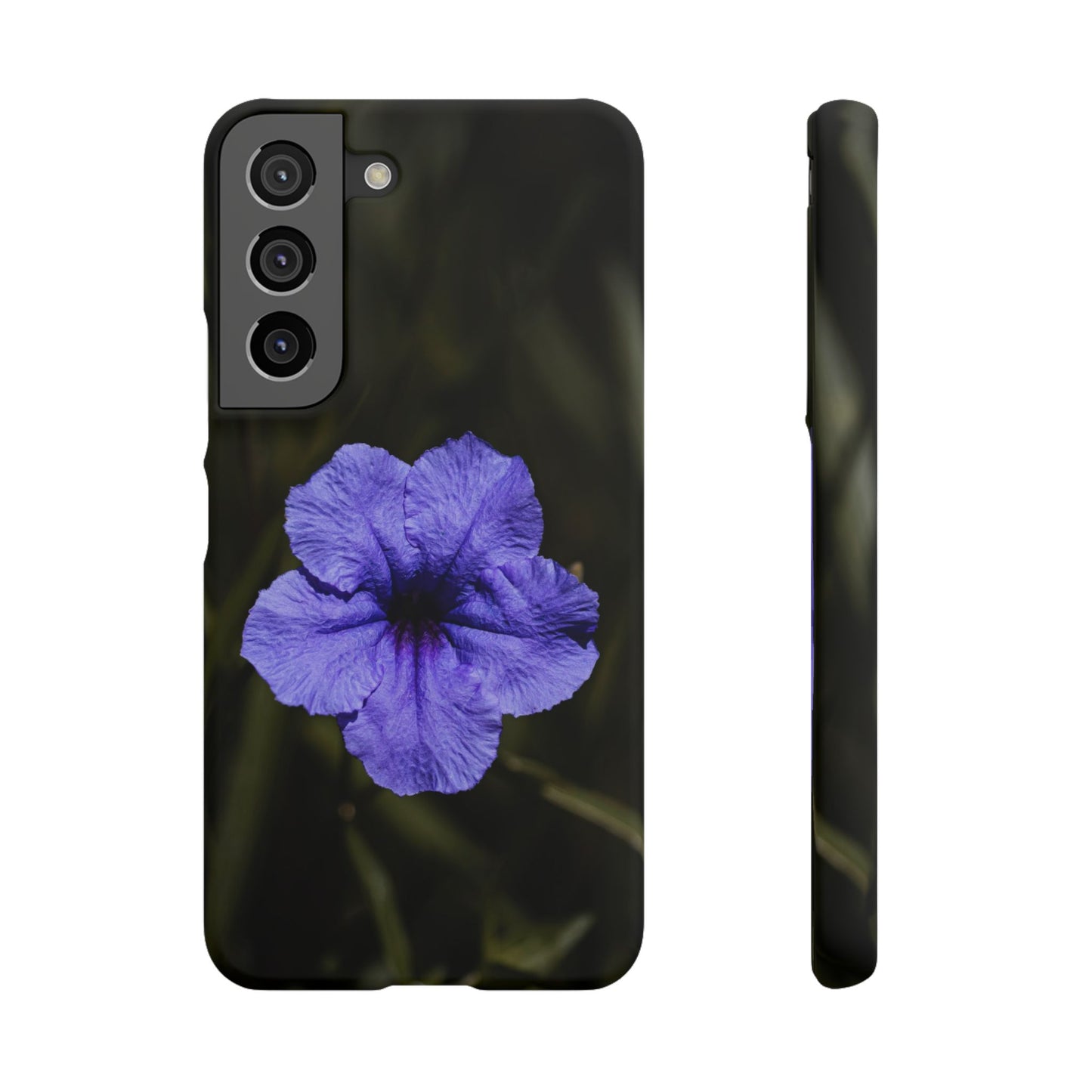 Purple Petunia Phone Case — Floral Snap Case