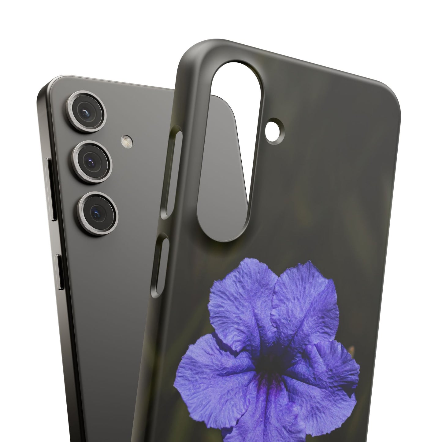 Purple Petunia Phone Case — Floral Snap Case