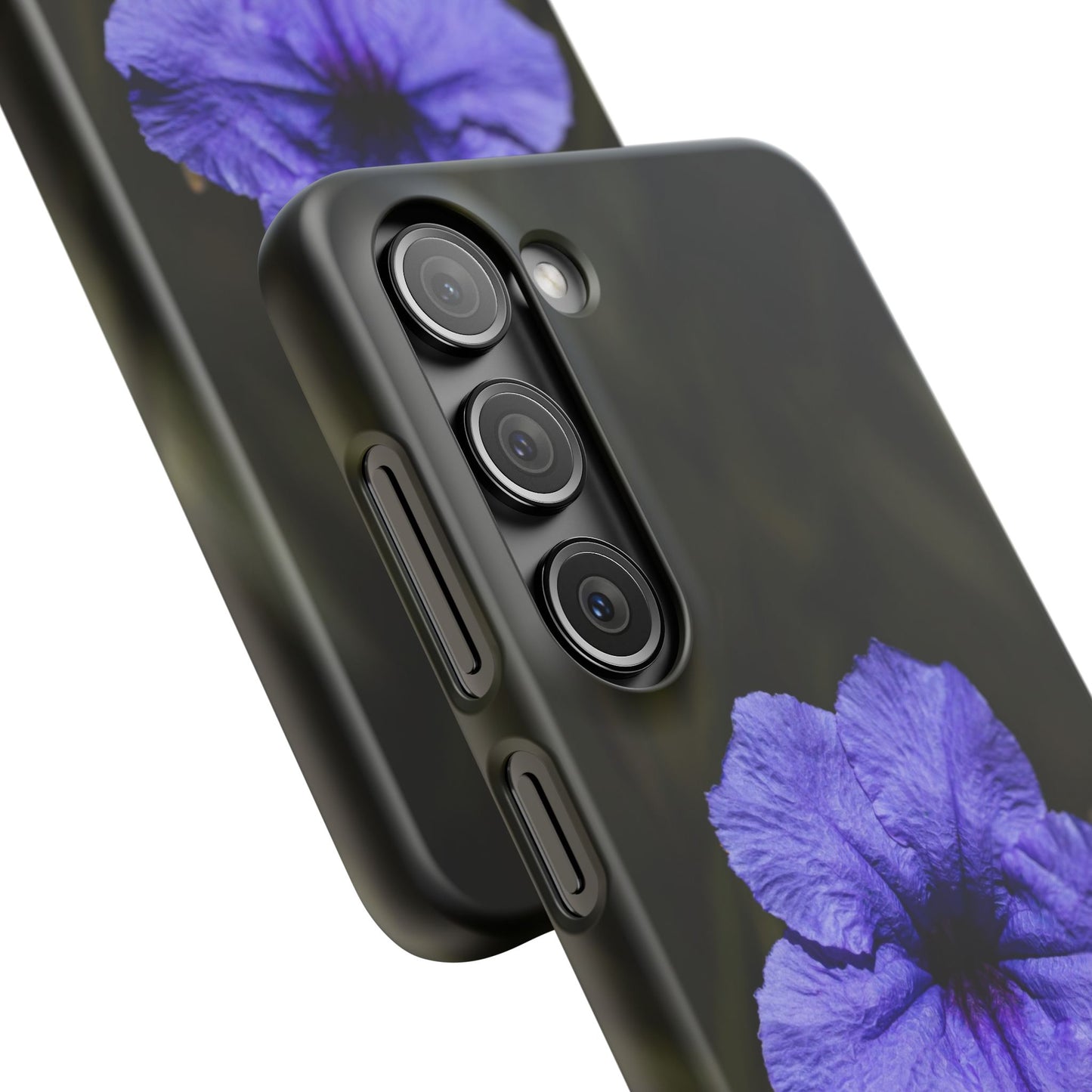 Purple Petunia Phone Case — Floral Snap Case