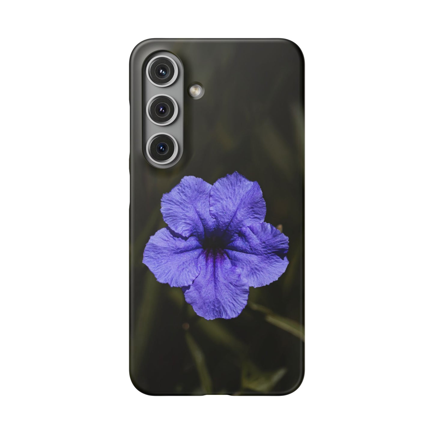 Purple Petunia Phone Case — Floral Snap Case