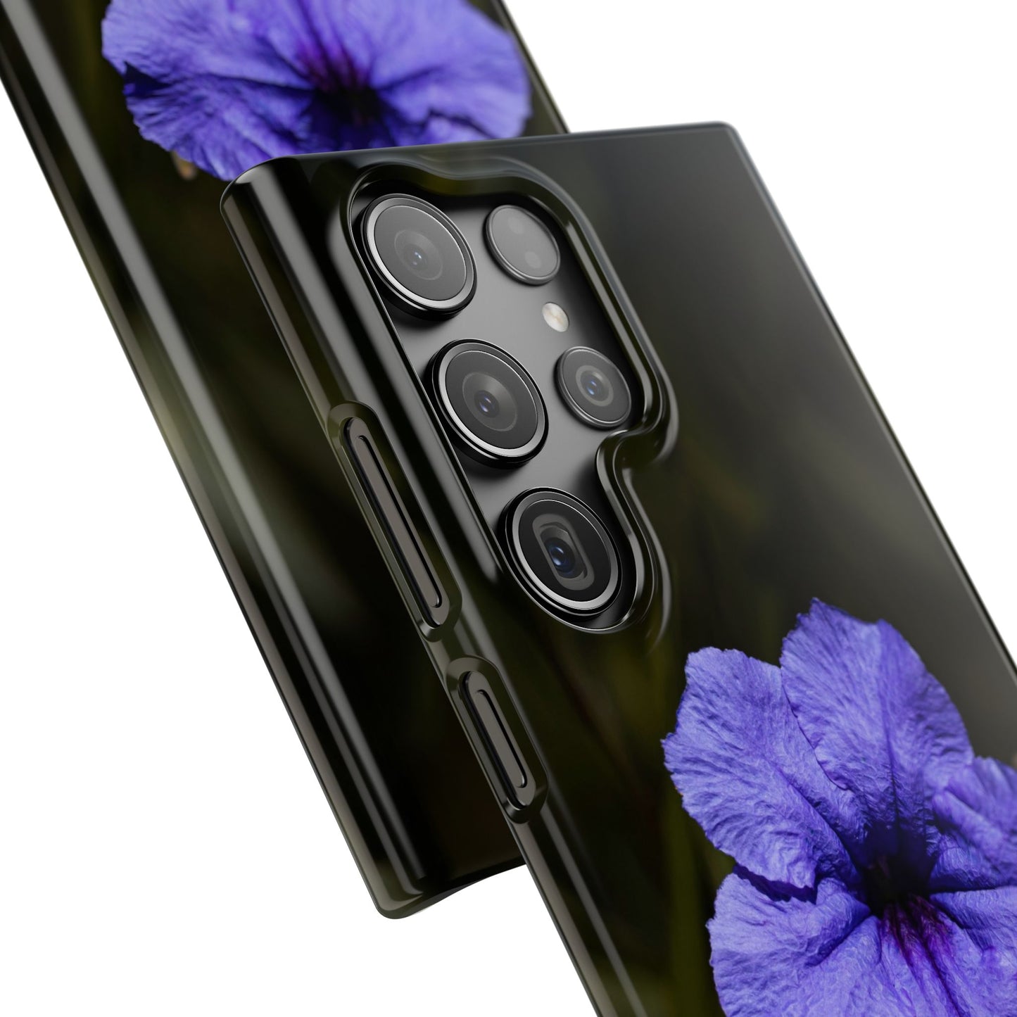 Purple Petunia Phone Case — Floral Snap Case
