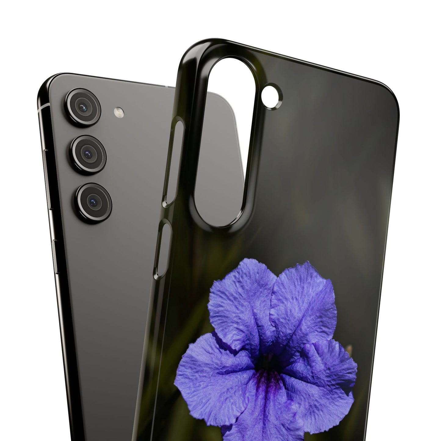 Purple Petunia Phone Case — Floral Snap Case