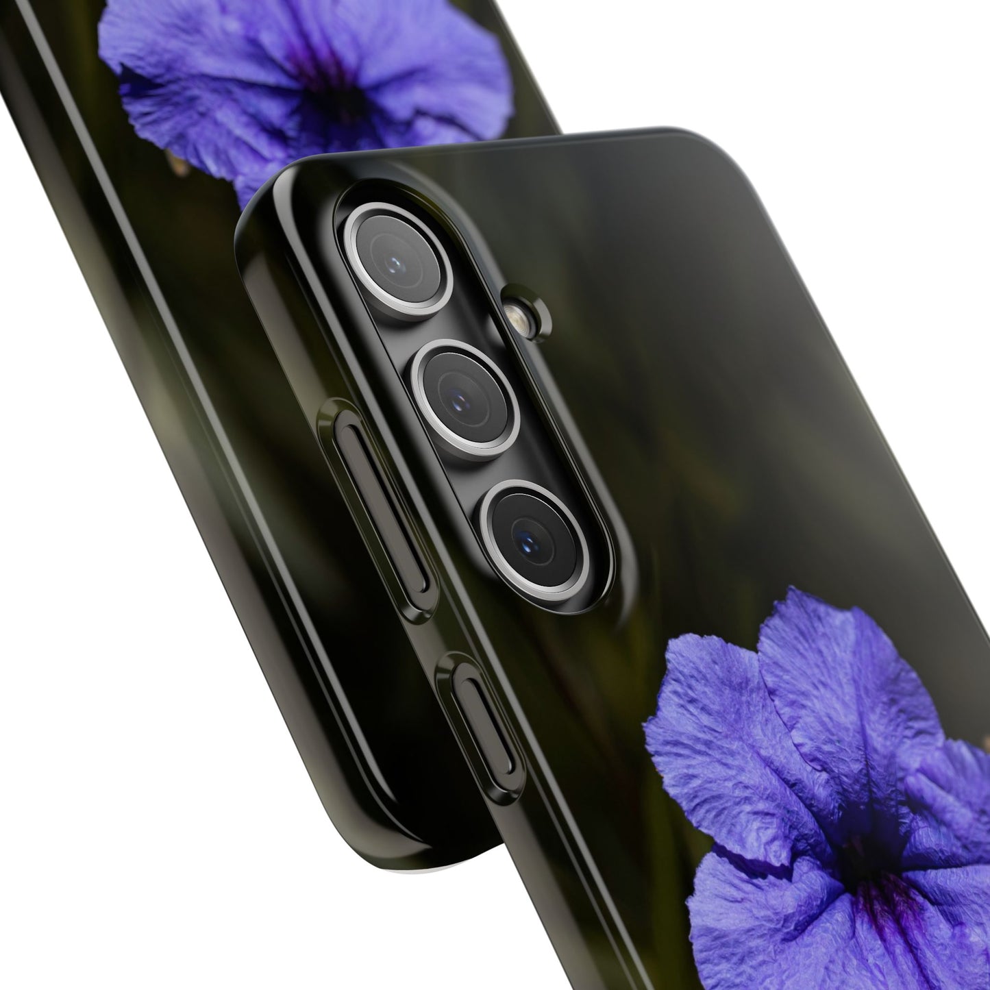 Purple Petunia Phone Case — Floral Snap Case