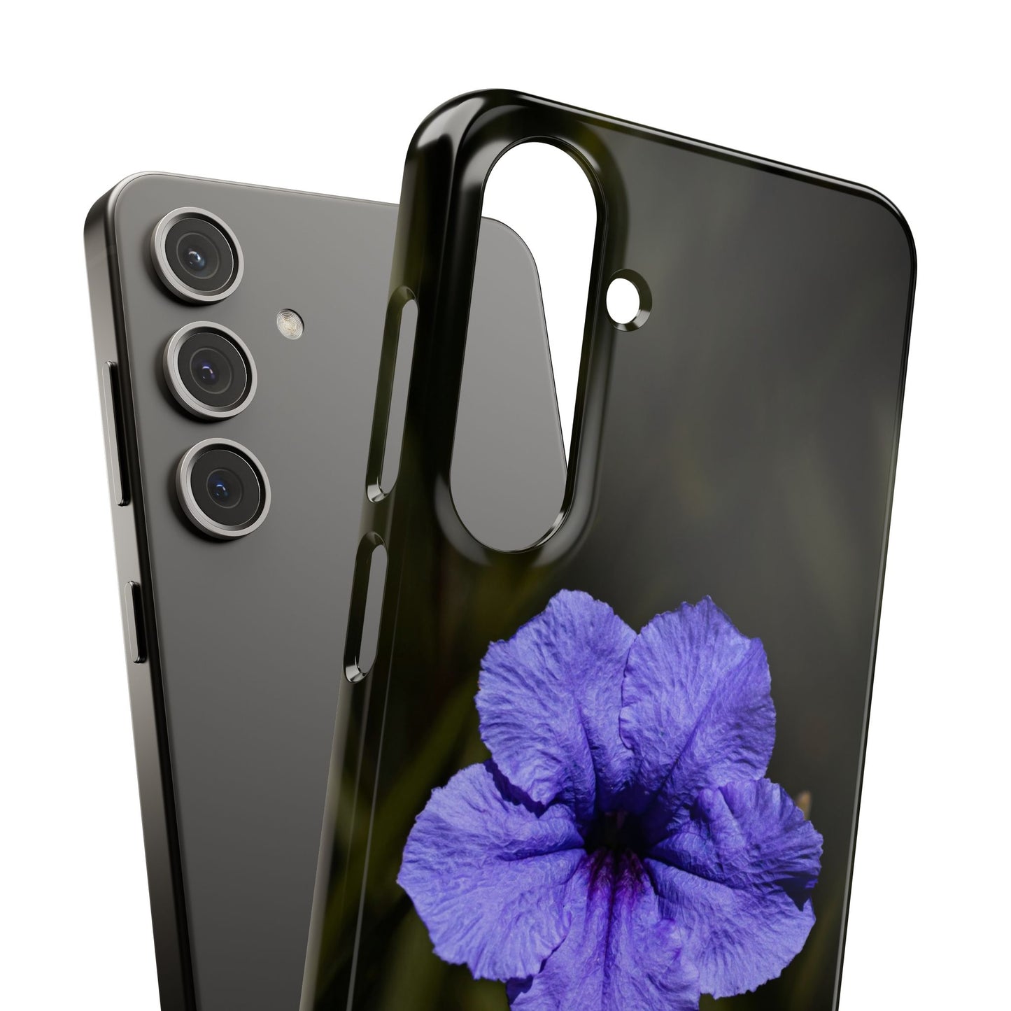 Purple Petunia Phone Case — Floral Snap Case