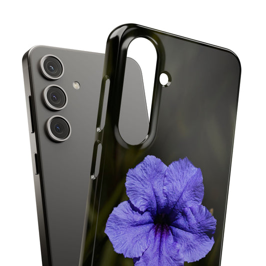 Purple Petunia Phone Case — Floral Snap Case
