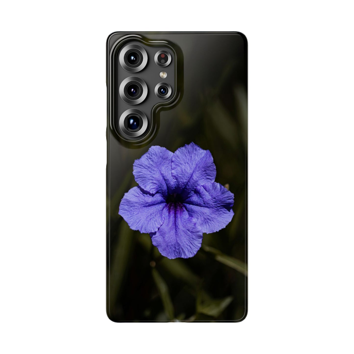 Purple Petunia Phone Case — Floral Snap Case