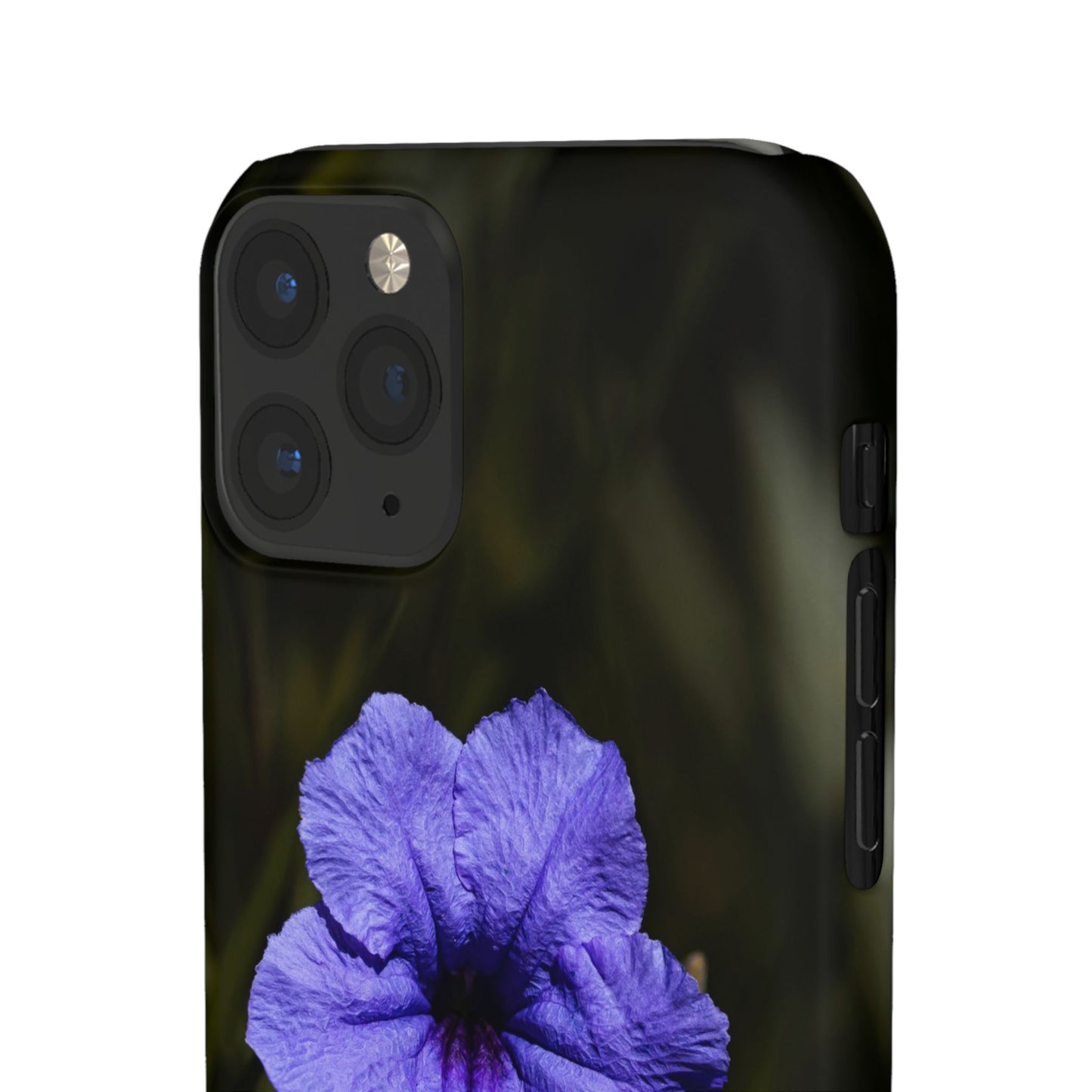 Floral Purple Petunia Phone Case — Slim Snap Case with Single Bloom