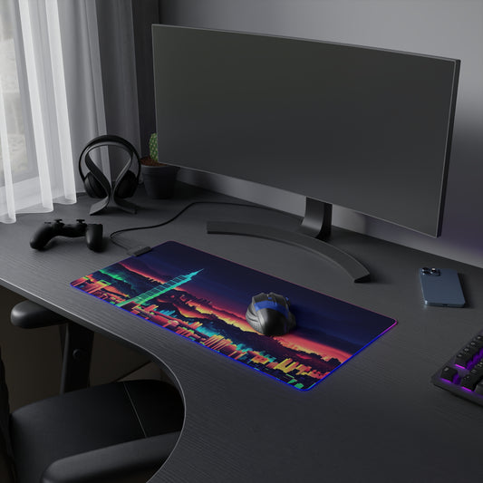 RGB LED Futuristic Gaming Mouse Pad