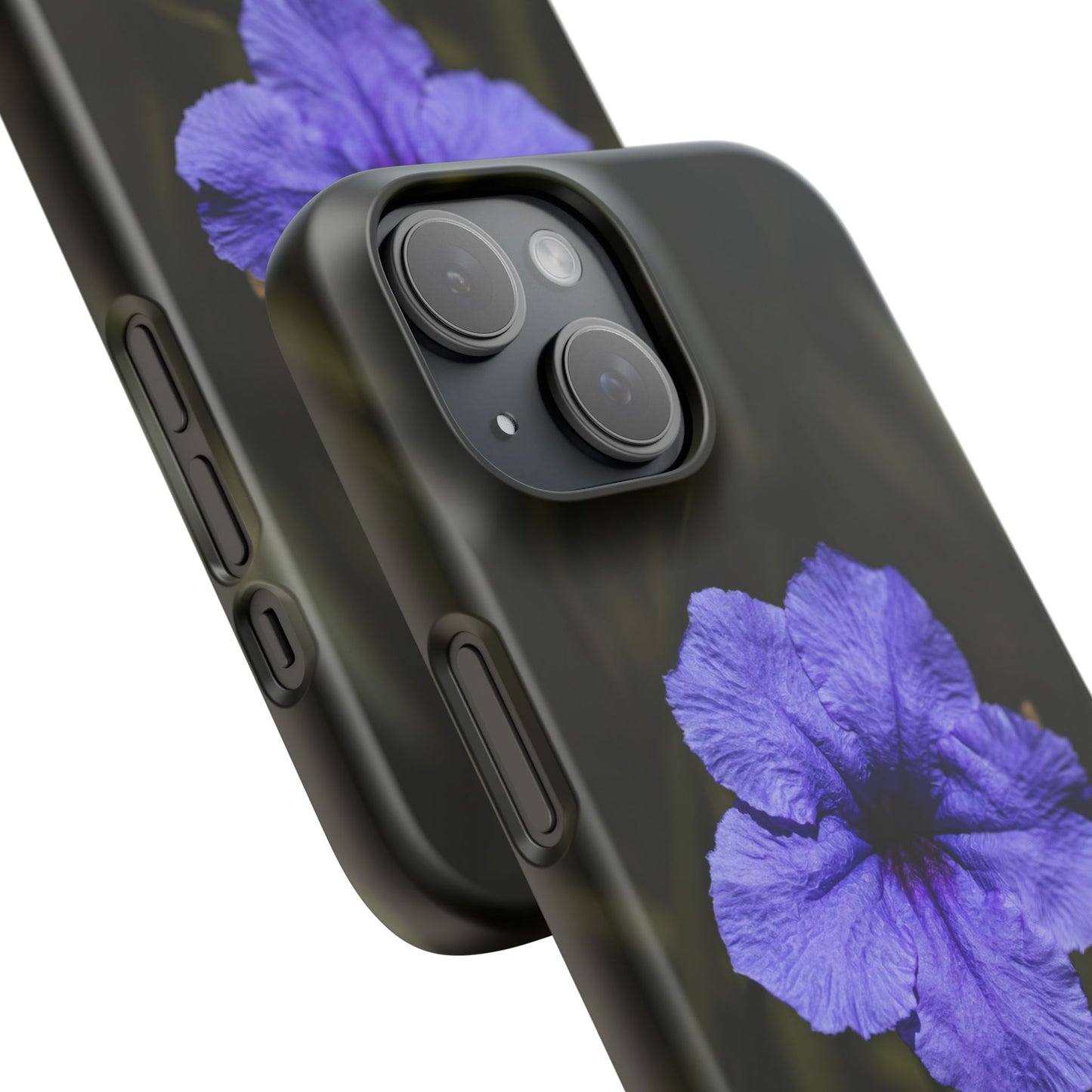 Floral Purple Petunia Phone Case — Slim Snap Case with Single Bloom