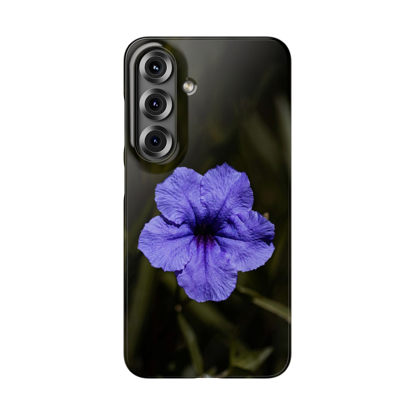 Purple Petunia Phone Case — Floral Snap Case