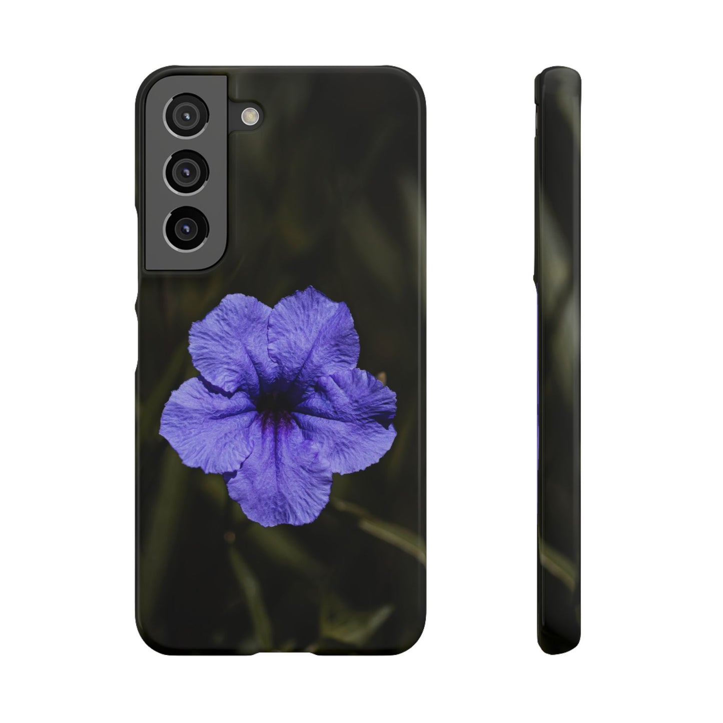 Purple Petunia Phone Case — Floral Snap Case