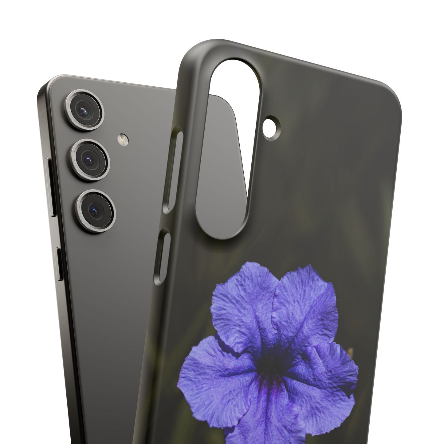 Purple Petunia Phone Case — Floral Snap Case