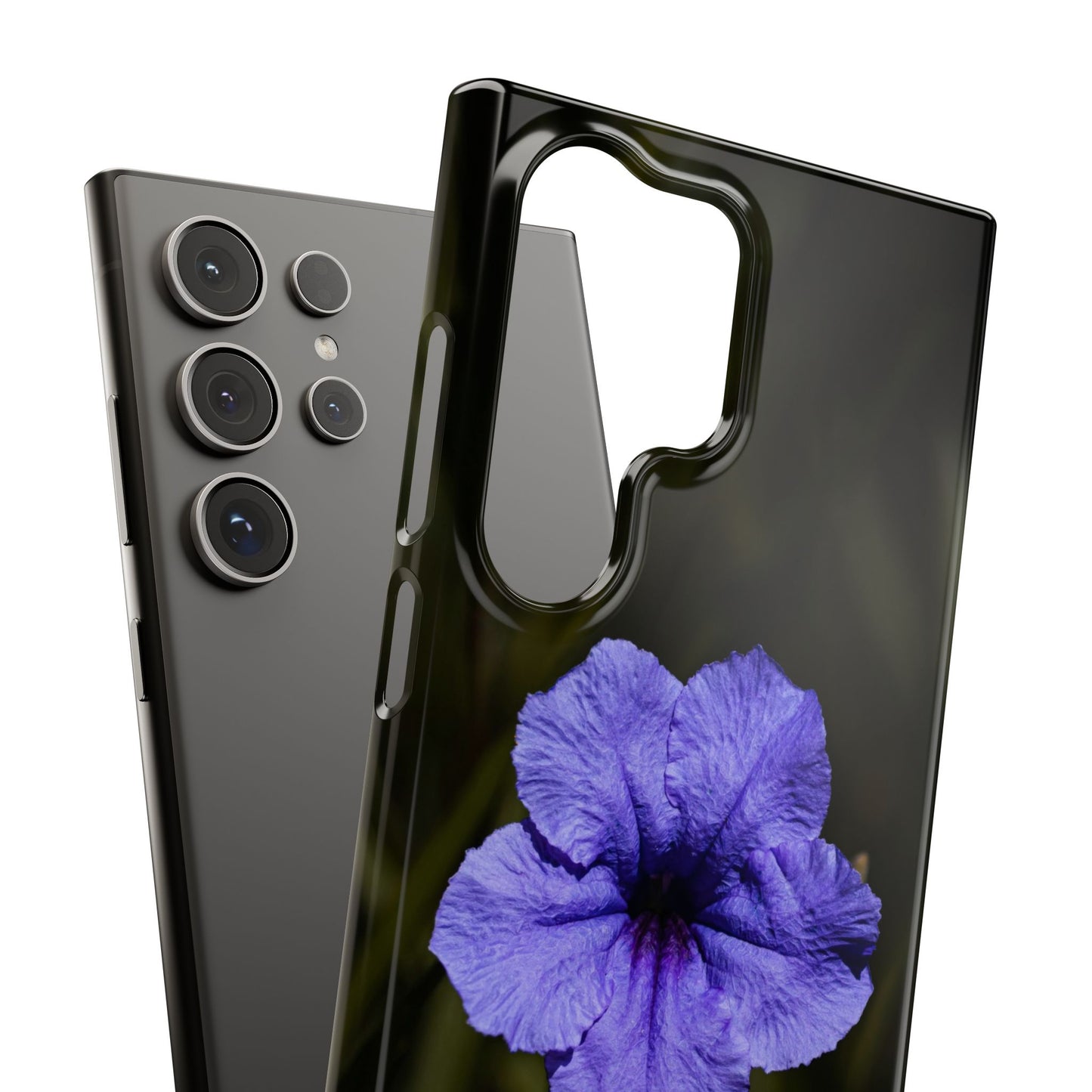Purple Petunia Phone Case — Floral Snap Case