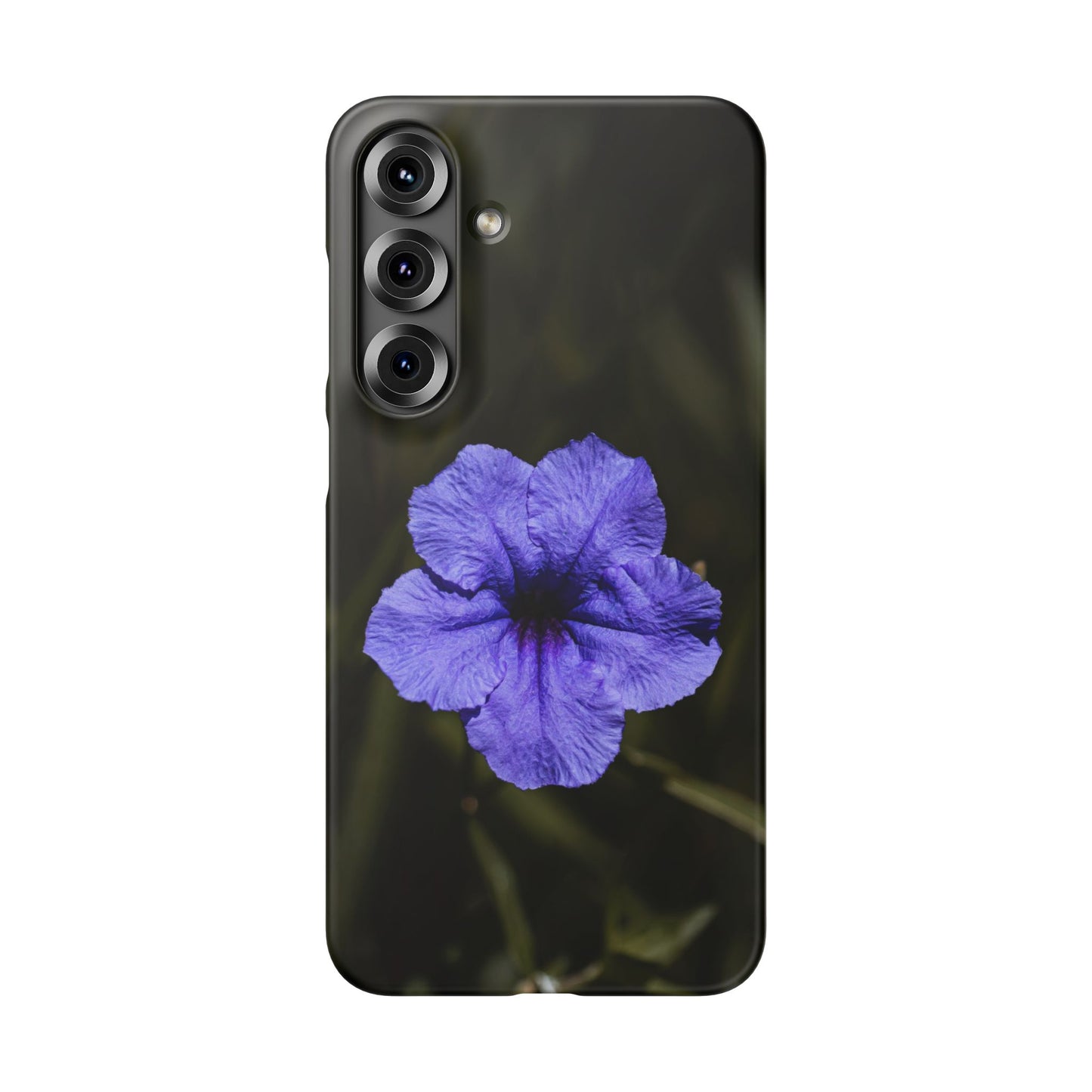 Purple Petunia Phone Case — Floral Snap Case