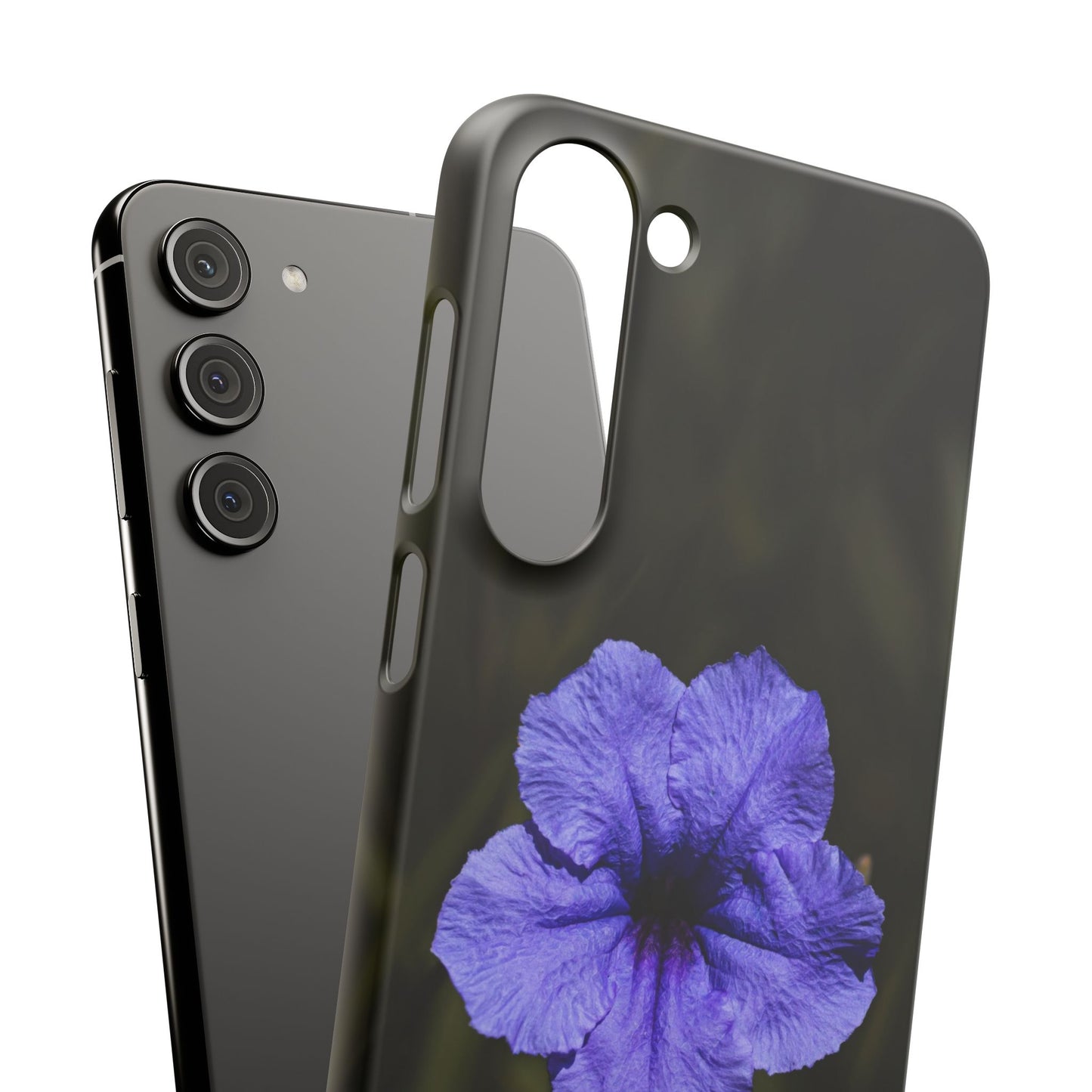 Purple Petunia Phone Case — Floral Snap Case