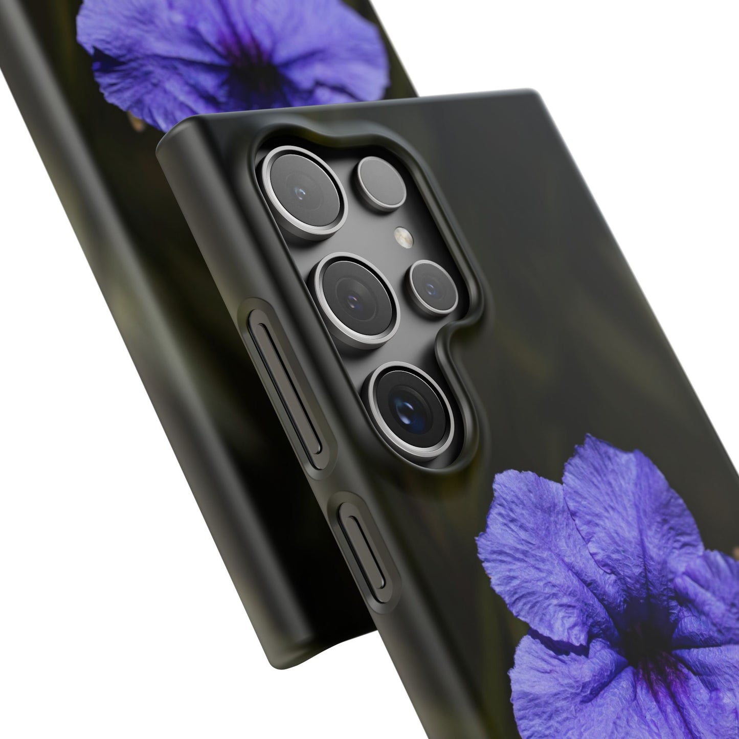 Purple Petunia Phone Case — Floral Snap Case