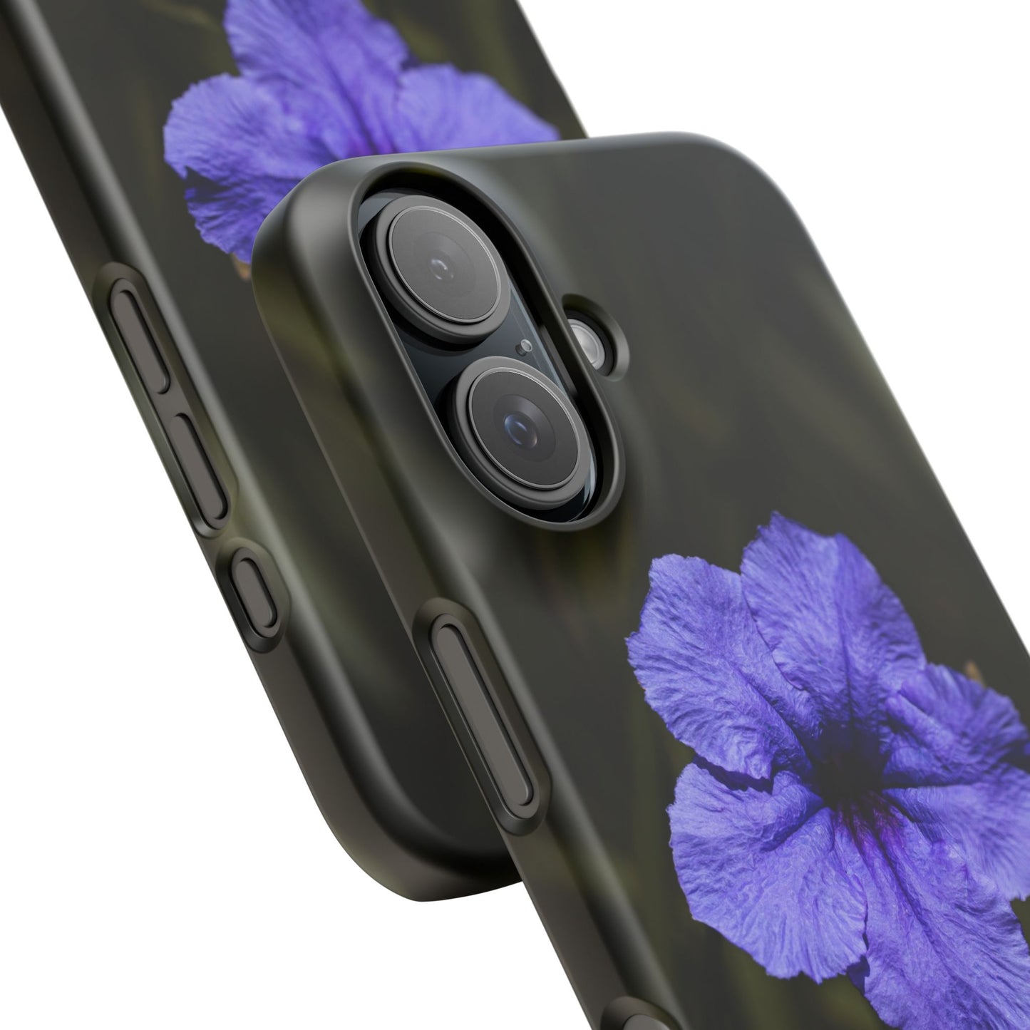 Floral Purple Petunia Phone Case — Slim Snap Case with Single Bloom