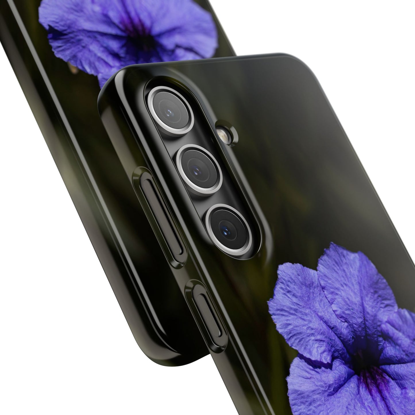 Purple Petunia Phone Case — Floral Snap Case