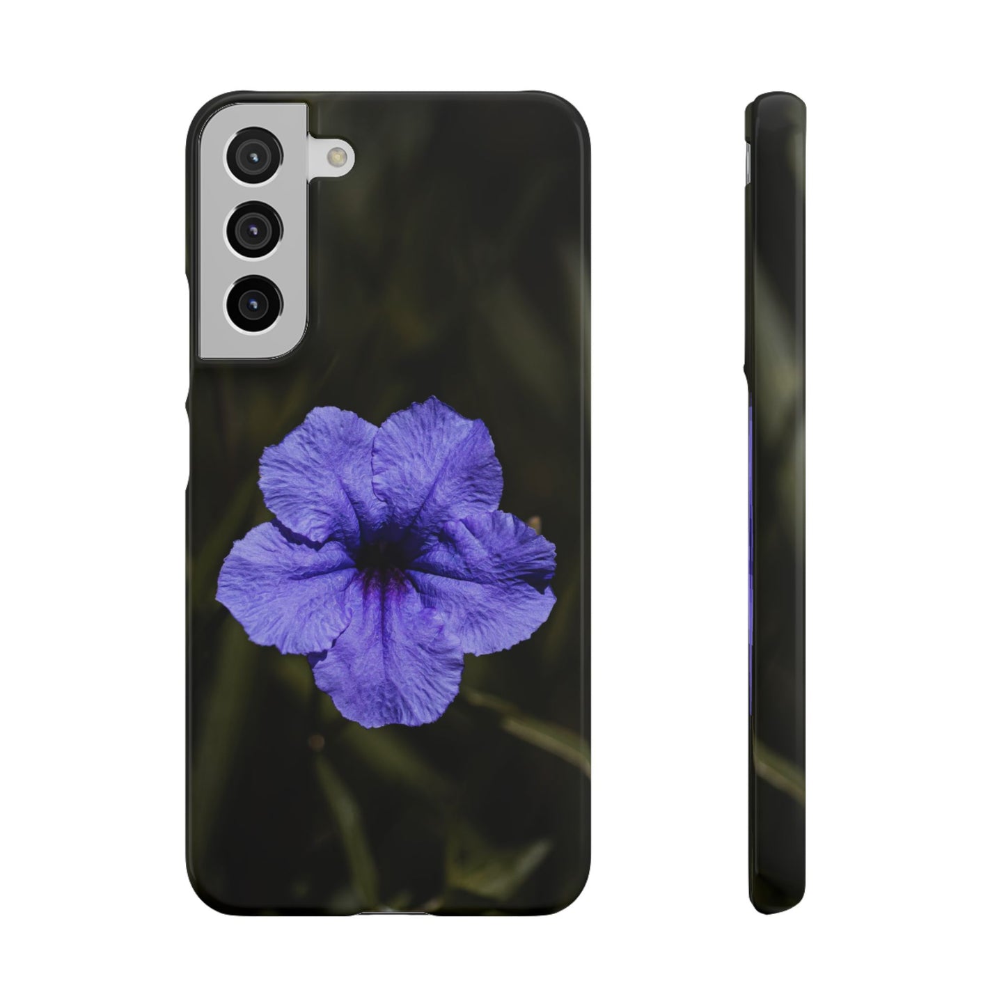 Purple Petunia Phone Case — Floral Snap Case