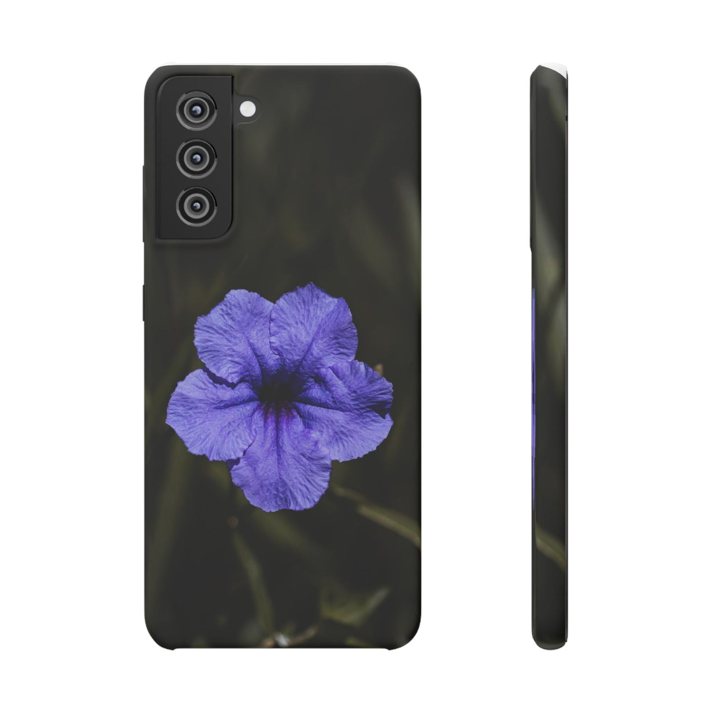 Purple Petunia Phone Case — Floral Snap Case