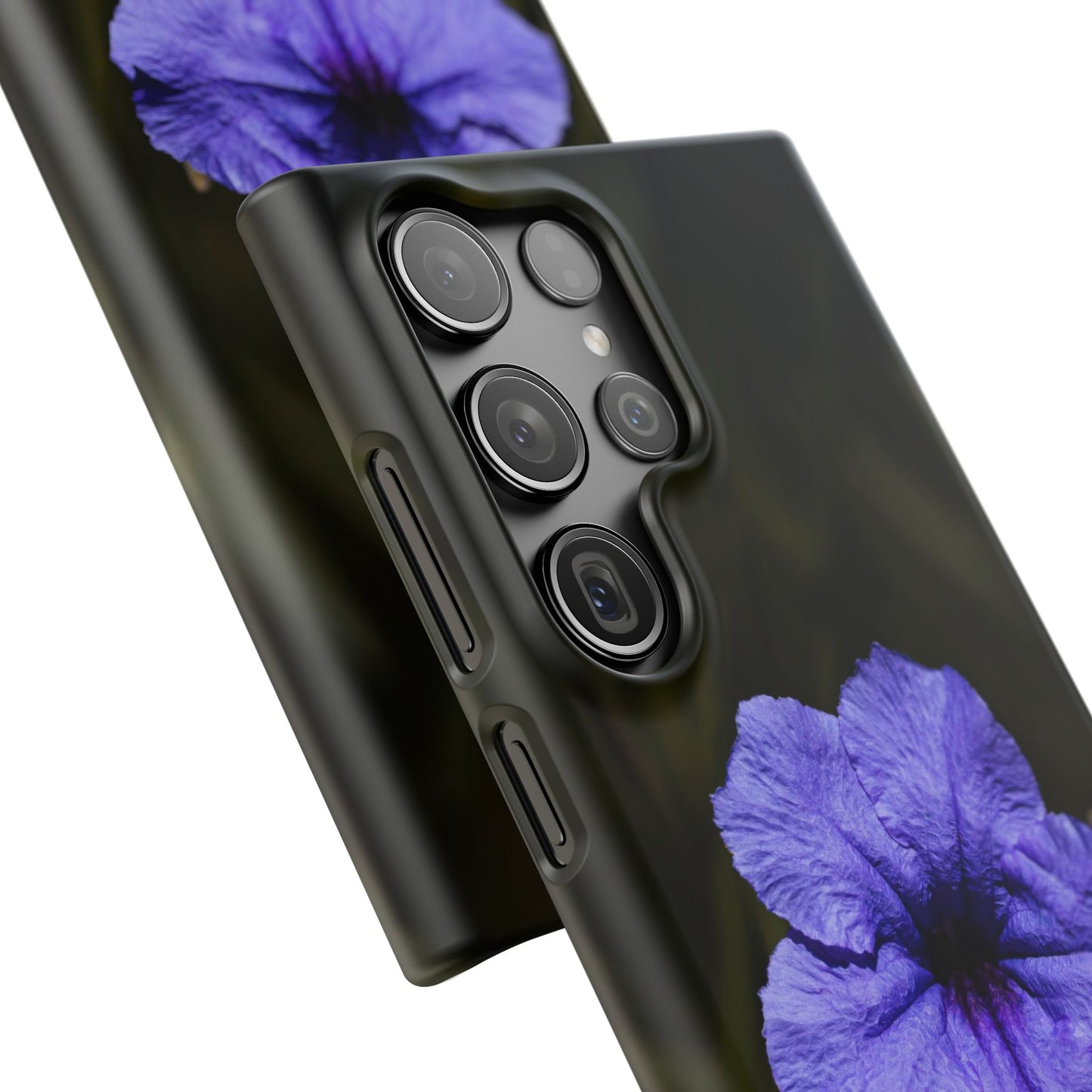 Purple Petunia Phone Case — Floral Snap Case