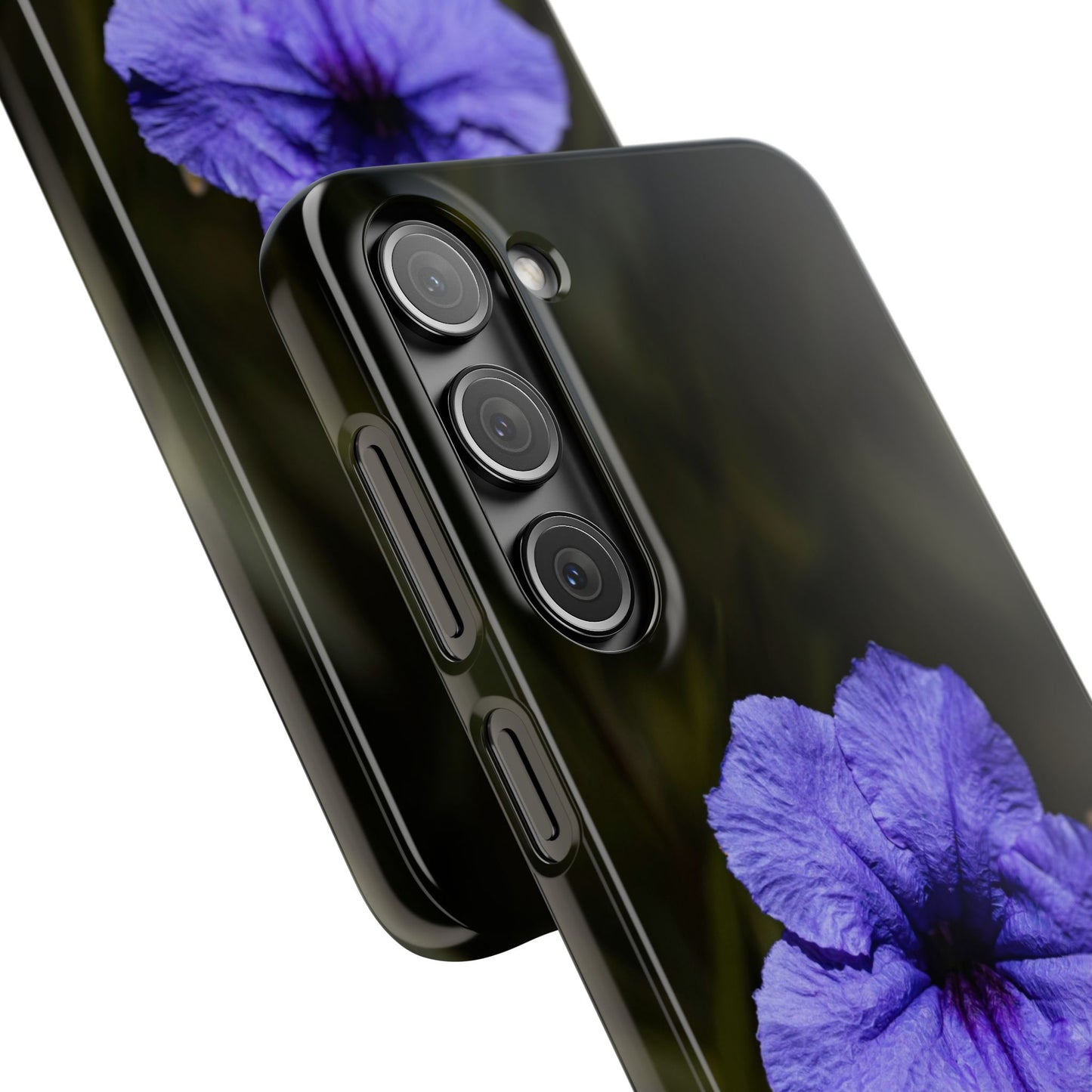 Purple Petunia Phone Case — Floral Snap Case