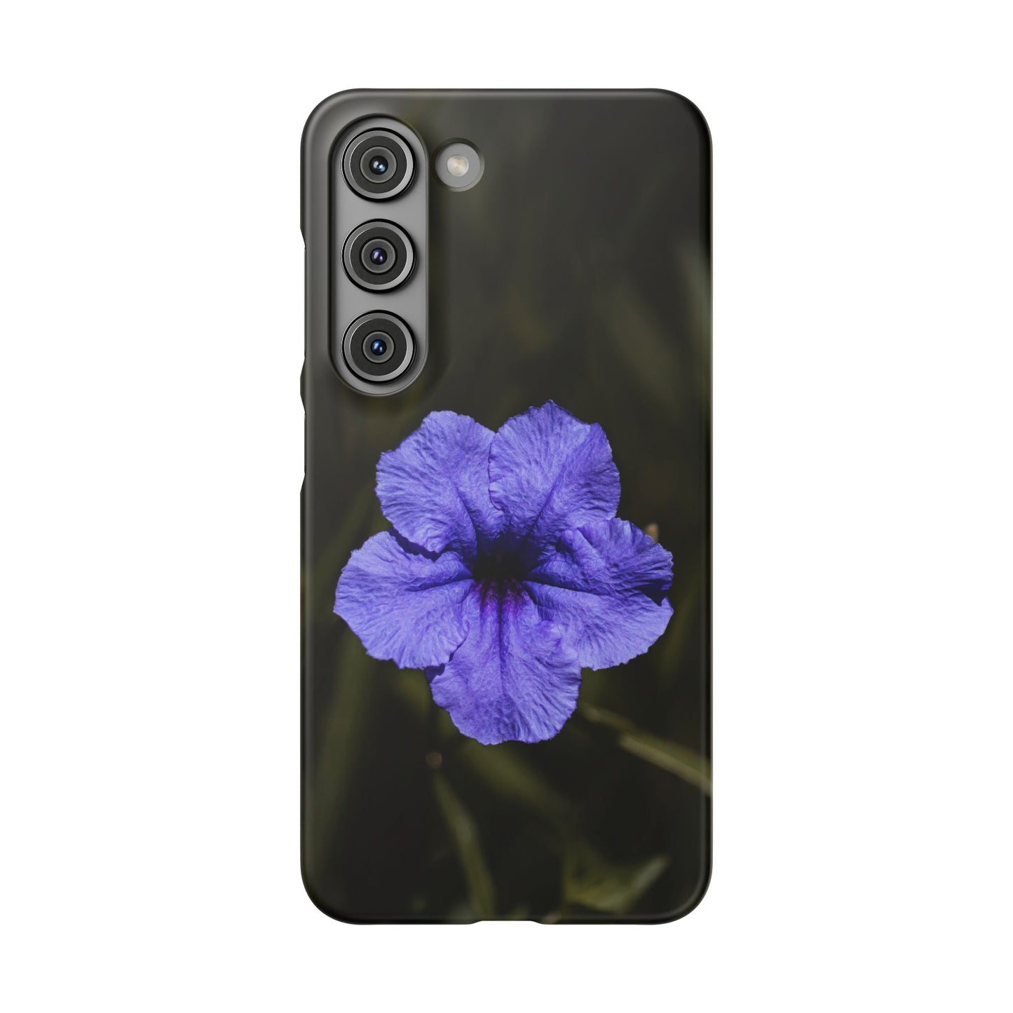 Purple Petunia Phone Case — Floral Snap Case