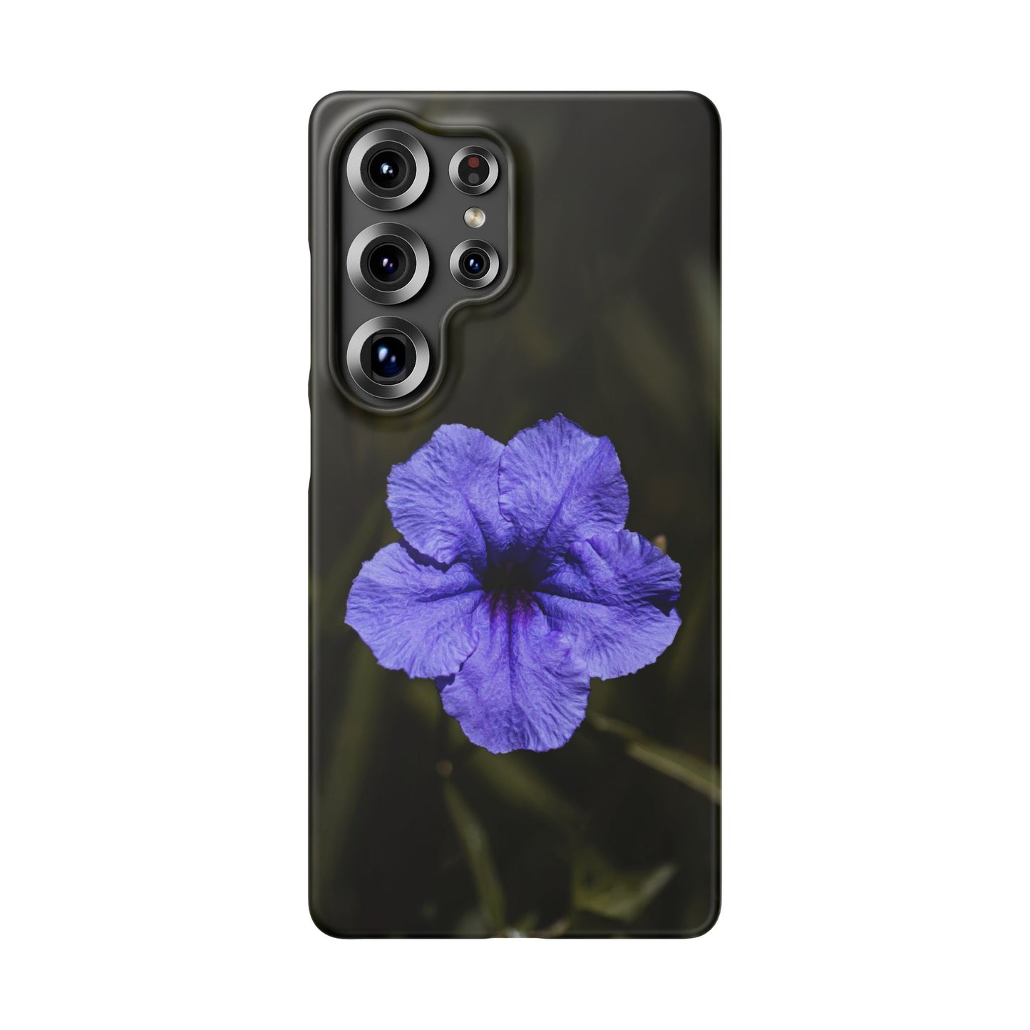 Purple Petunia Phone Case — Floral Snap Case