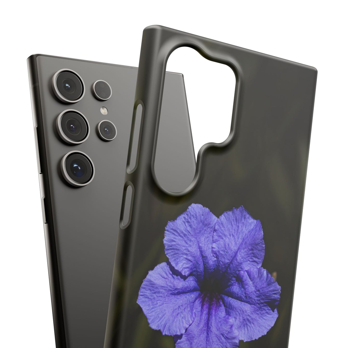 Purple Petunia Phone Case — Floral Snap Case