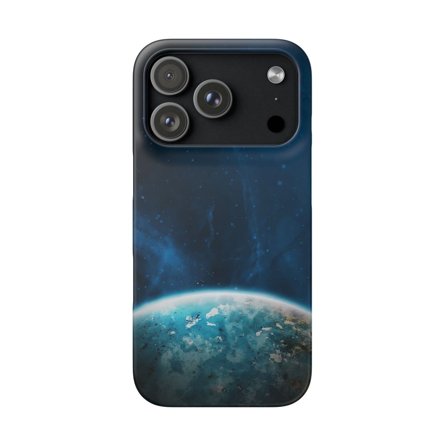 Galaxy Horizon Phone Case — Blue Space Planet Snap Case
