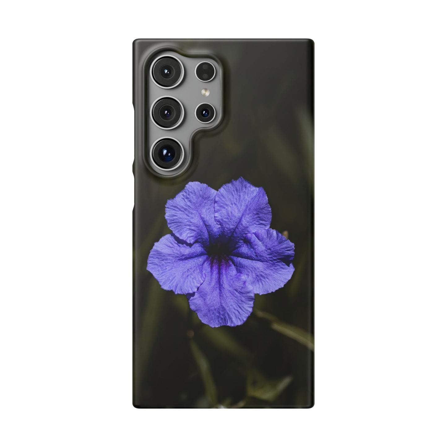Purple Petunia Phone Case — Floral Snap Case