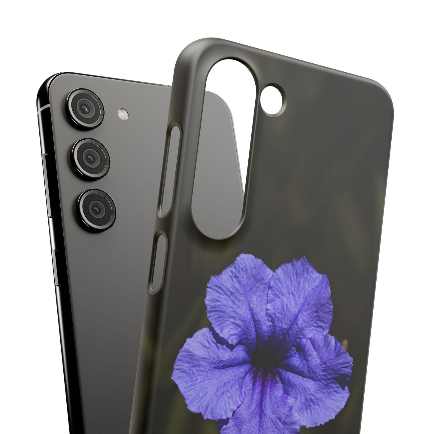 Purple Petunia Phone Case — Floral Snap Case