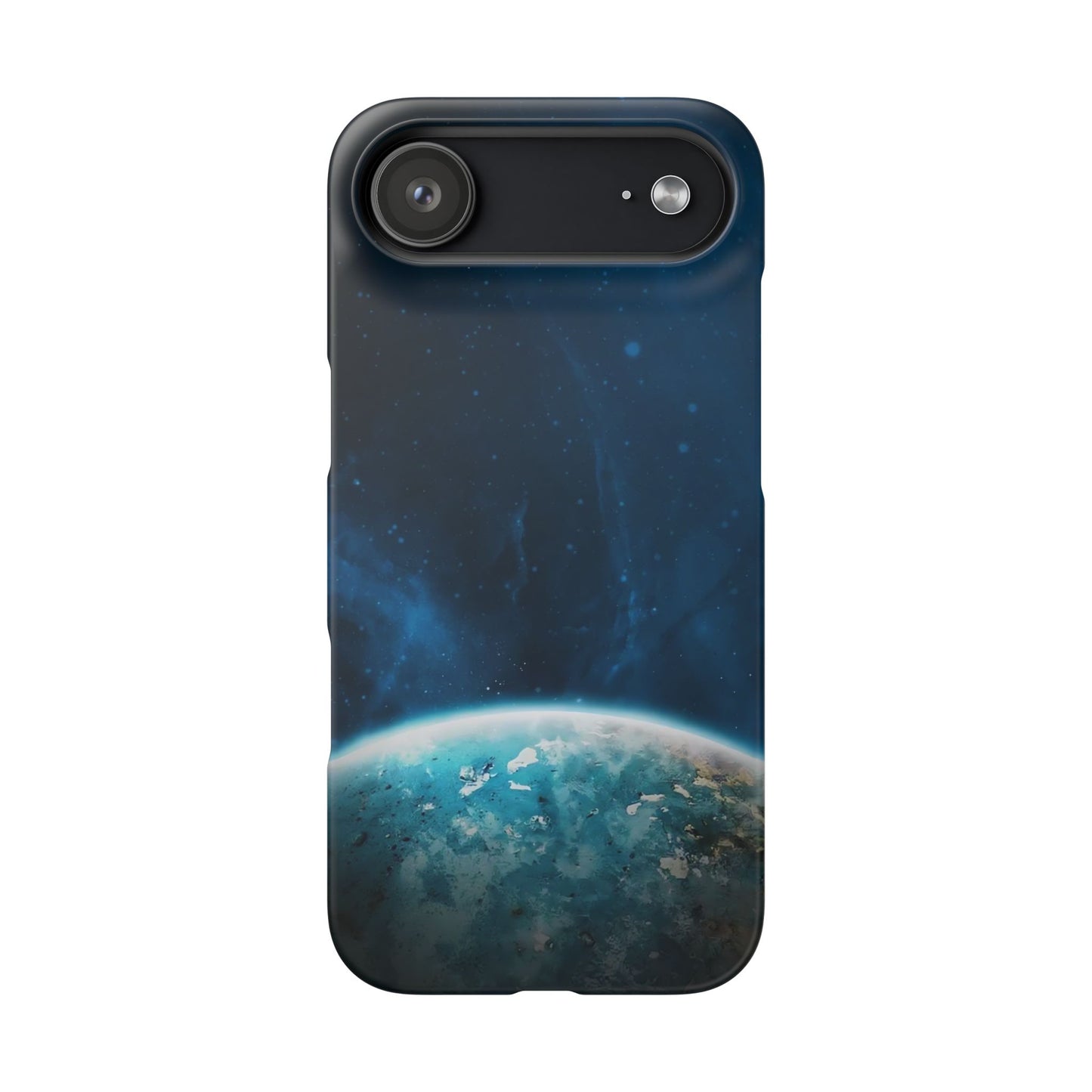 Galaxy Horizon Phone Case — Blue Space Planet Snap Case