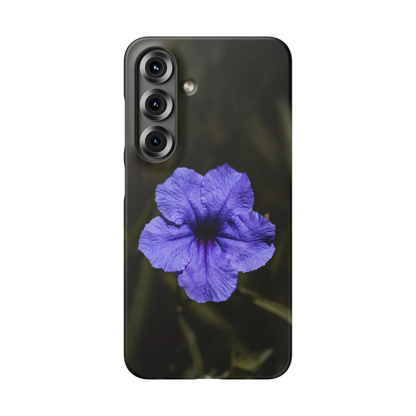 Purple Petunia Phone Case — Floral Snap Case