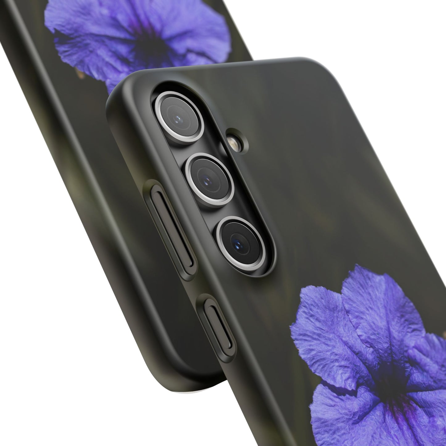 Purple Petunia Phone Case — Floral Snap Case