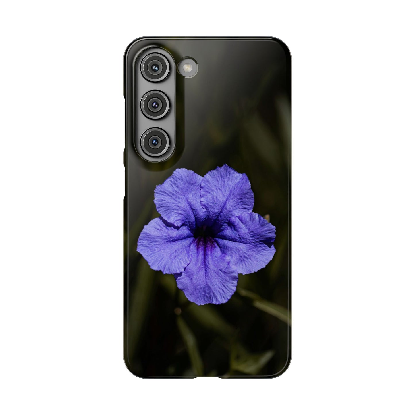 Purple Petunia Phone Case — Floral Snap Case