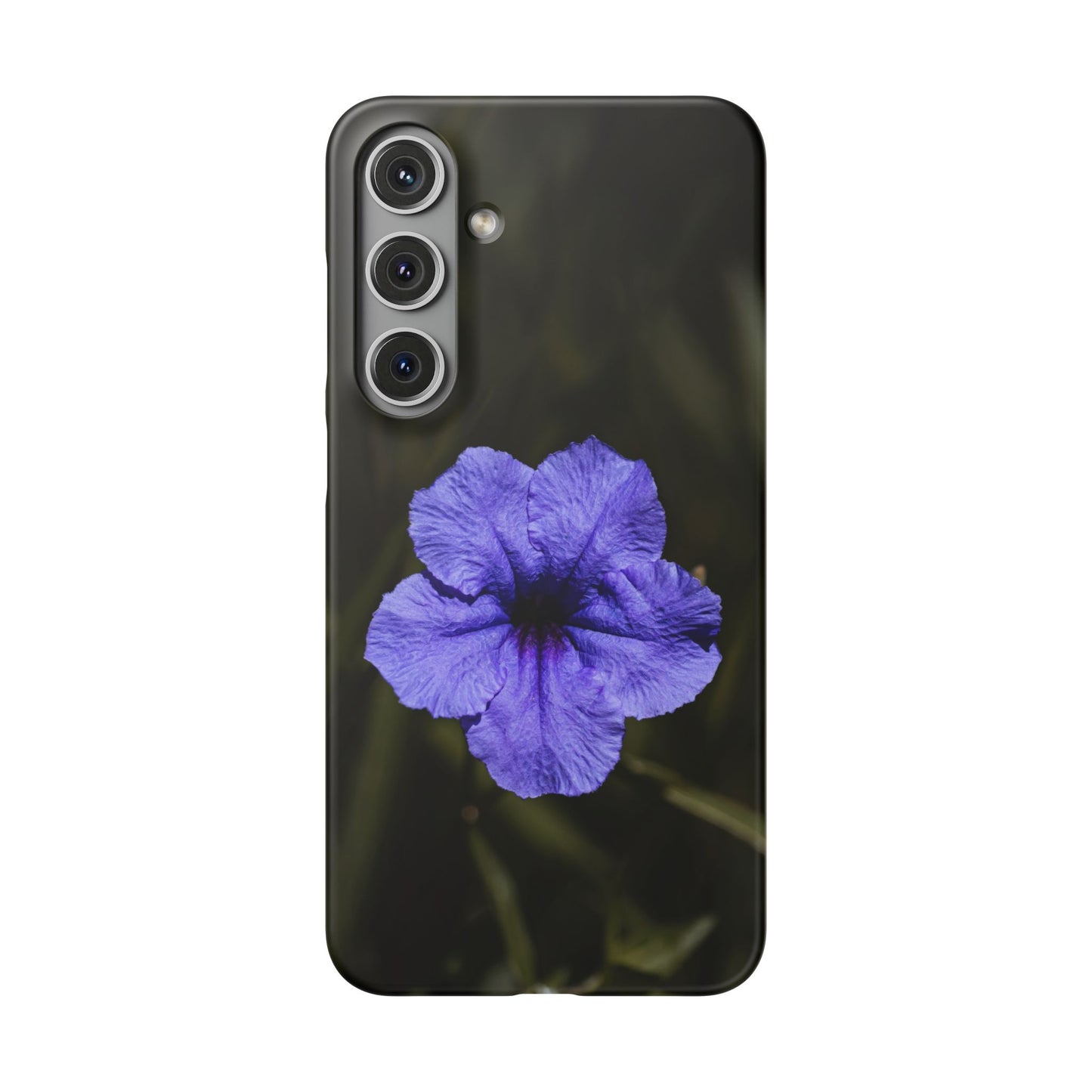 Purple Petunia Phone Case — Floral Snap Case