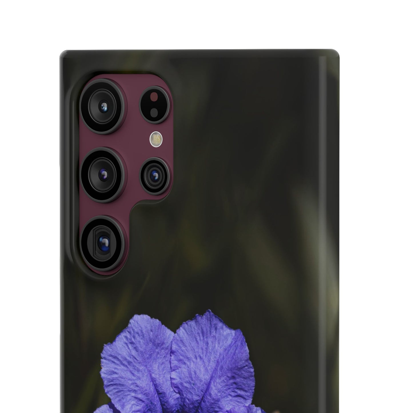 Purple Petunia Phone Case — Floral Snap Case