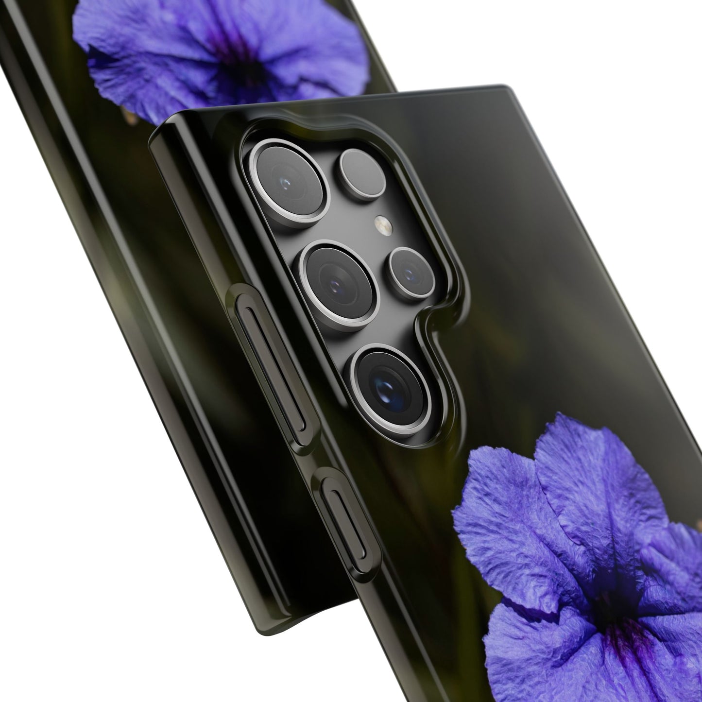 Purple Petunia Phone Case — Floral Snap Case