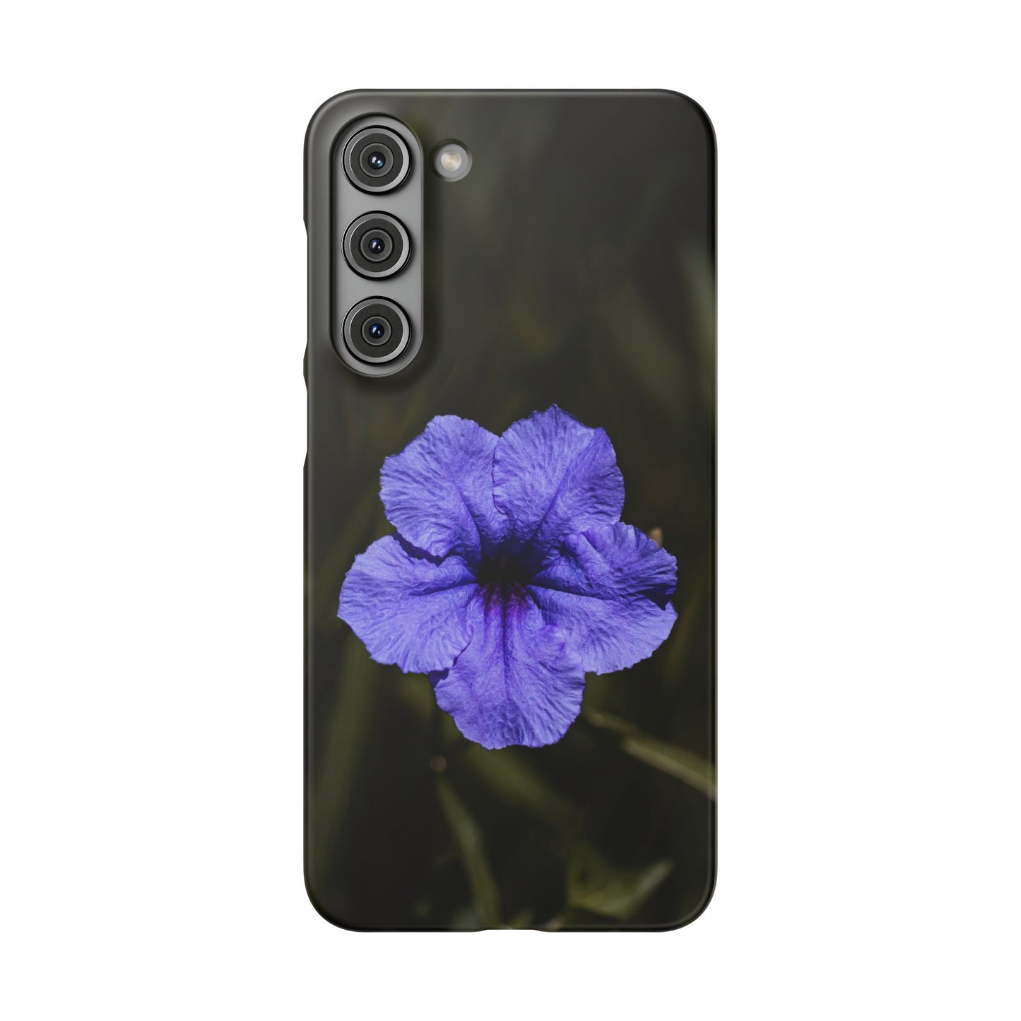 Purple Petunia Phone Case — Floral Snap Case